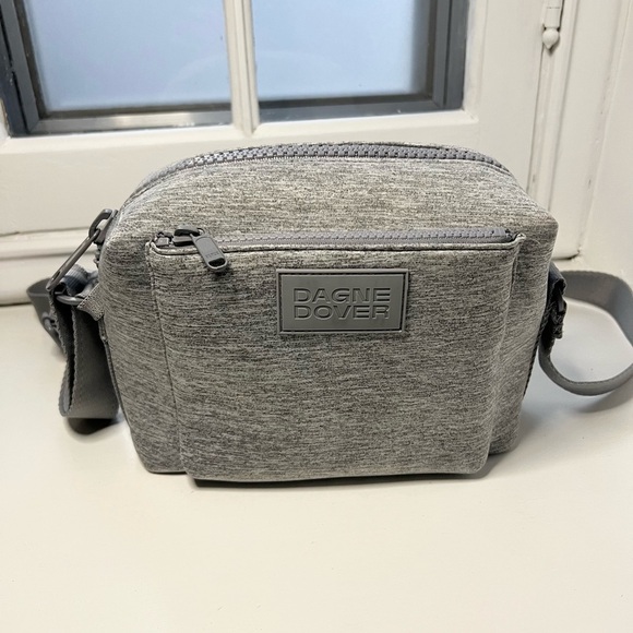 Dagne Dover Micah Neoprene Crossbody in Heather Grey - Picture 1 of 11